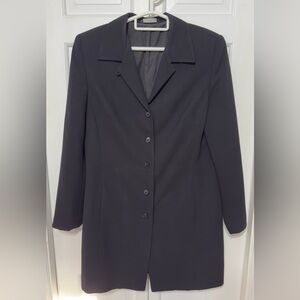 IC COLLECTION Elegant Black Dressy Coat - EUC